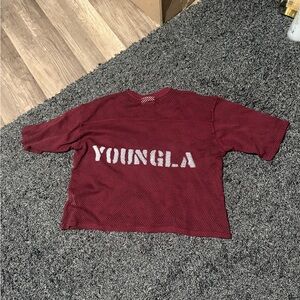 YoungLA Maroon Mesh Jersey